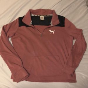 PINK VS Quarter Zip Size Medium